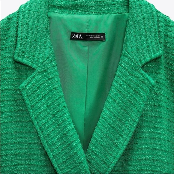 Zara textured double breasted blazer - Picture 5 of 6